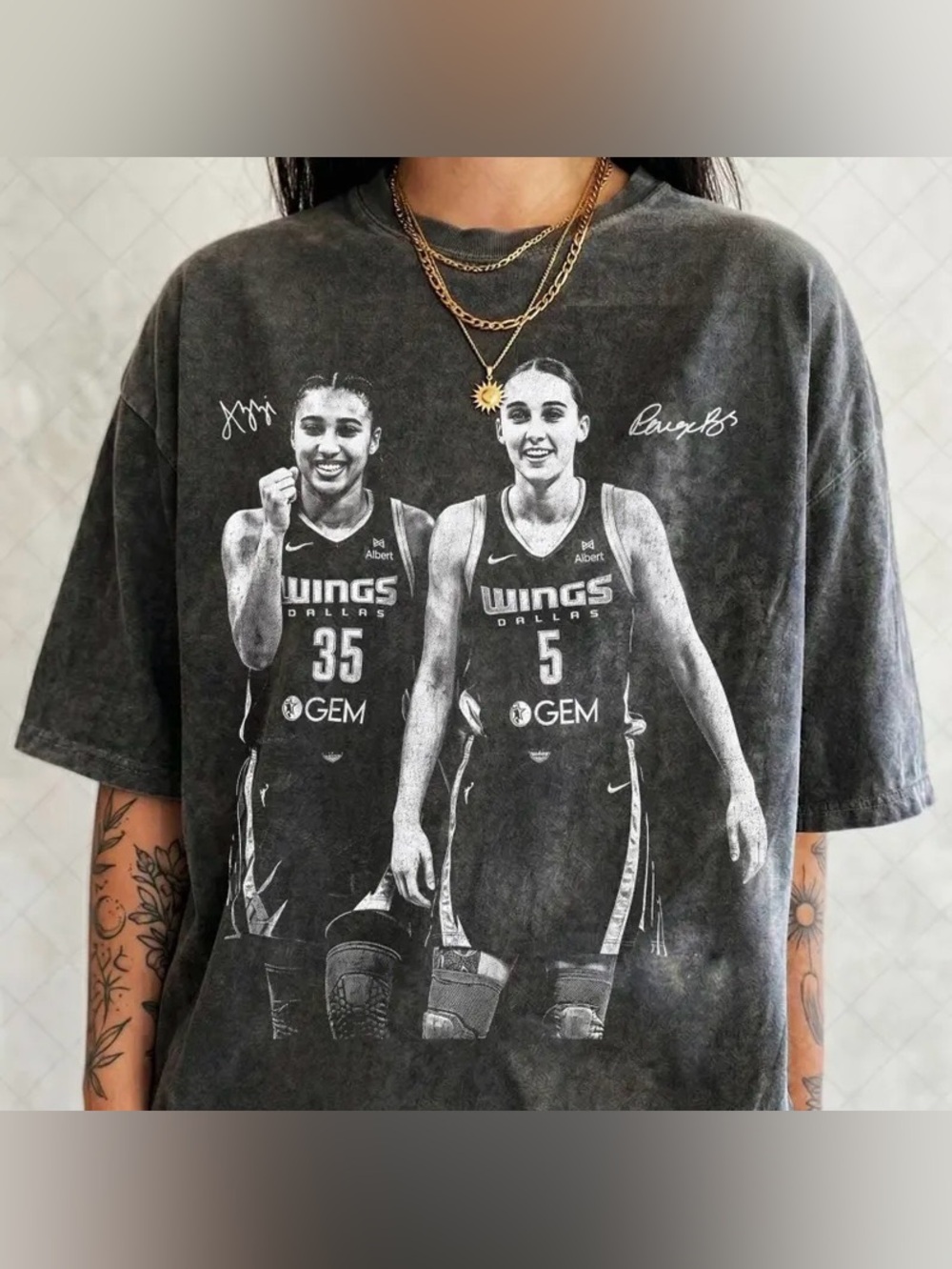 Paige Bueckers Azzi Fudd Comfort Colors Shirt, Vintage Basketball Graphic Tee